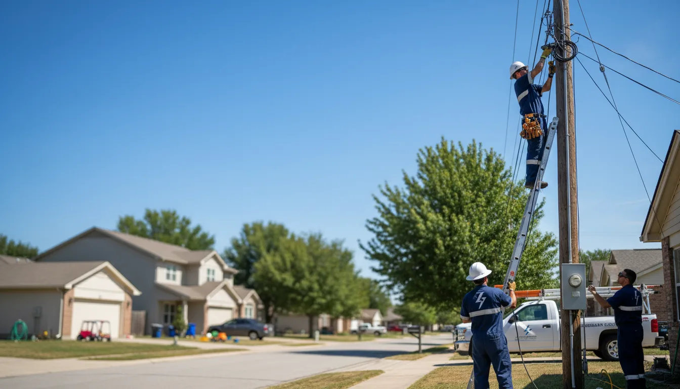 Residential electrician providing installation services in Radisson, WI